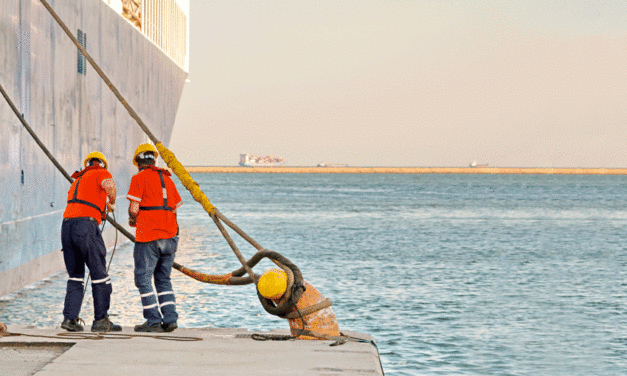 Crew change on bulker stuck off China