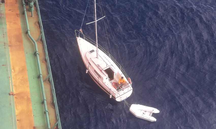 Yachtsman seeks to flee in bulk carrier aircon vent