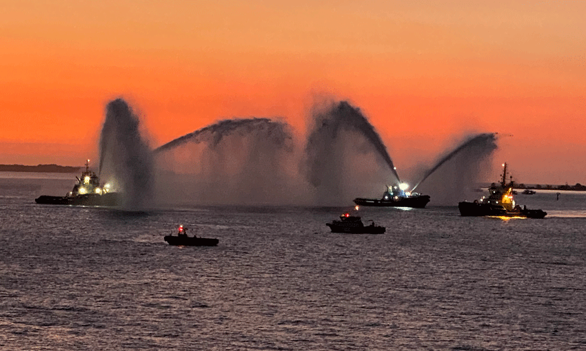 Guard of honour marks the retirement of Cape York tug “legend”