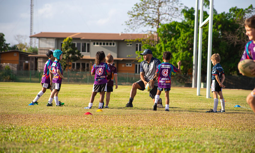 Tug company backs bush rugby league clinic