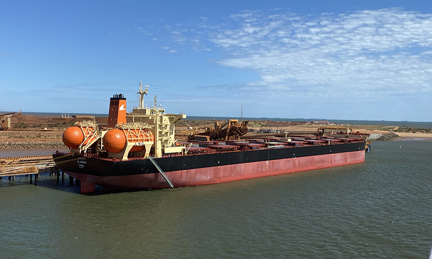 LNG-fuelled vessel calls at Port Hedland for first time