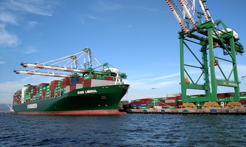 Evergreen ship loses 36 containers at sea