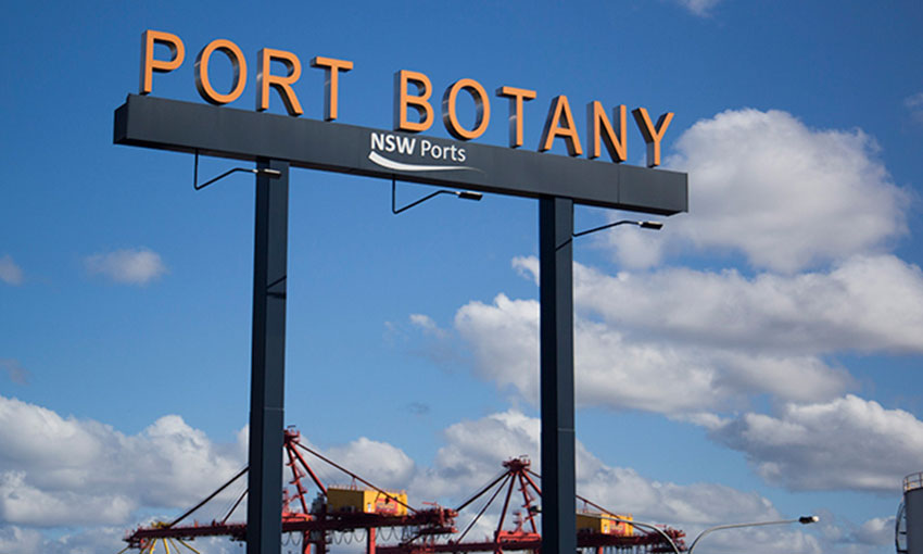 Container throughput at Botany hitting records