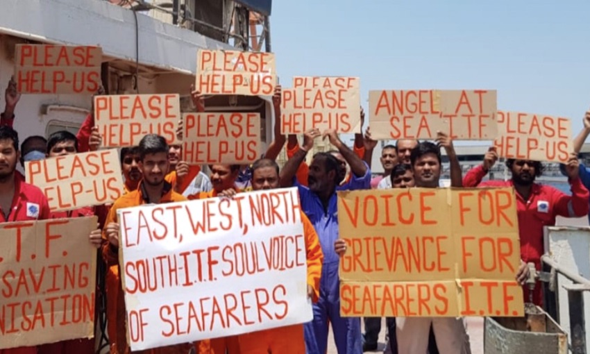 Abandoned seafarers on hunger strike at Kuwaiti port