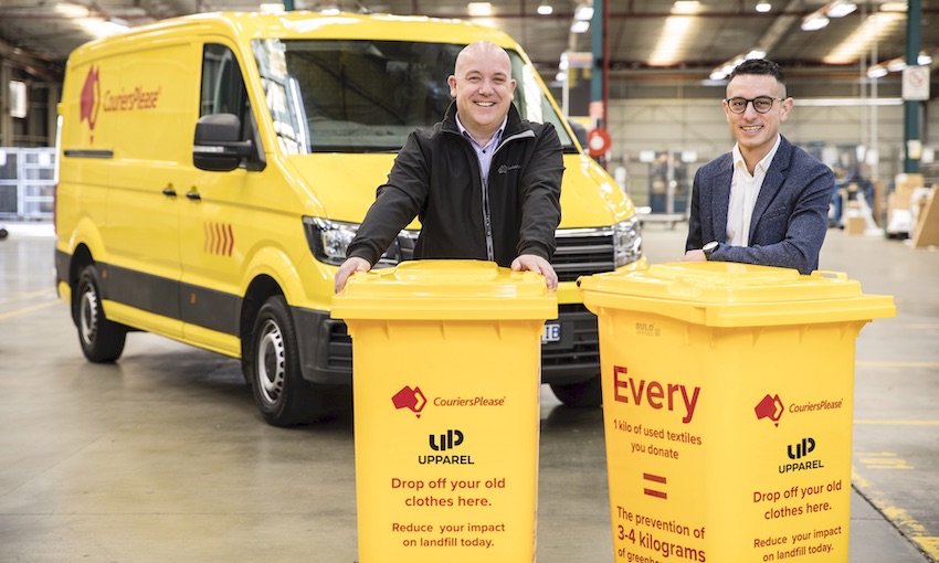 Courier company helping to reduce textile waste