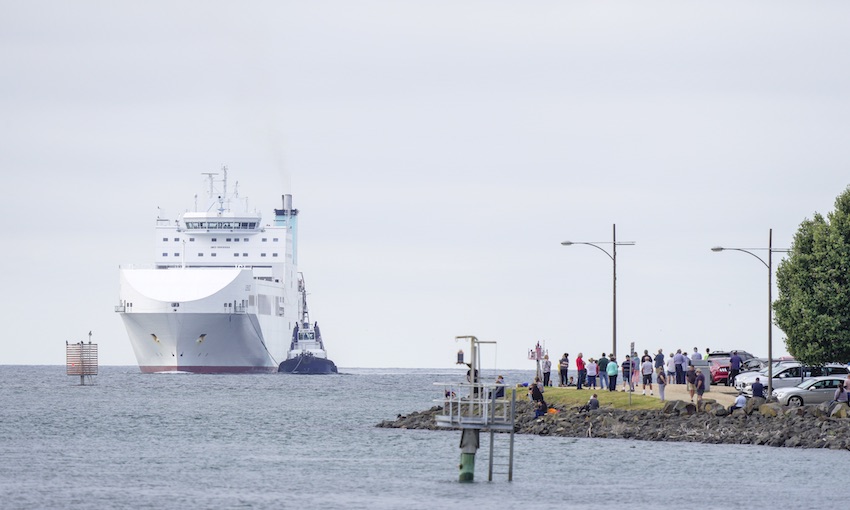 MV Liekut arrives in Devonport on maiden voyage