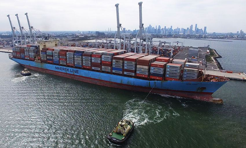 Big ship comes to Melbourne