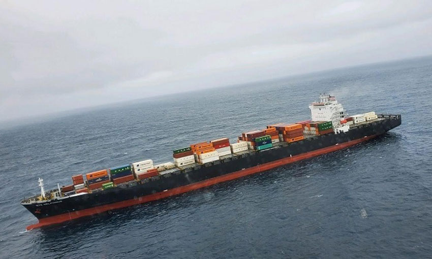 Stricken containership reaches port after engine room fire
