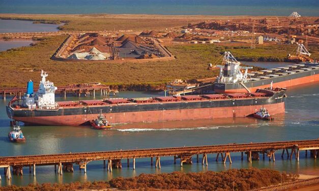 Pilbara ports see slight decrease in throughput last month