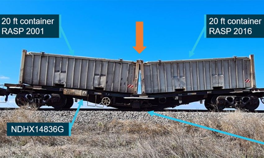 Freight train wagon failure due to fatigue crack