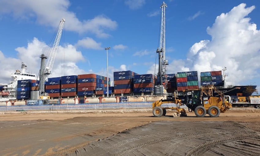 New truck staging area at Port of Townsville