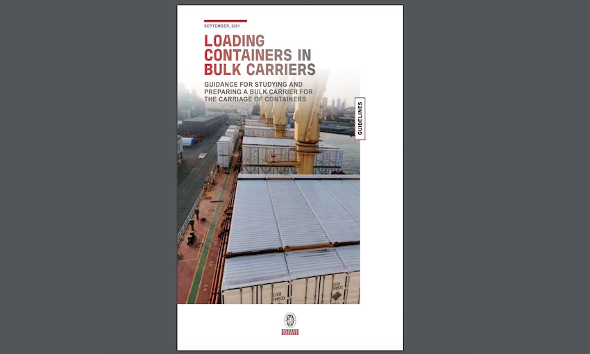 New guidelines for the carriage of containers on bulk carriers