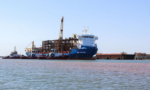 First vessel sails into Lumsden Point at Port Hedland