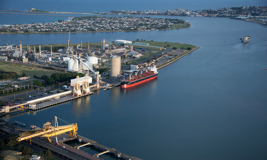 Port of Newcastle sets trade-volume records in 2021