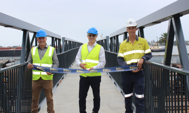 Port of Newcastle opens footbridge ahead of New Year’s celebrations