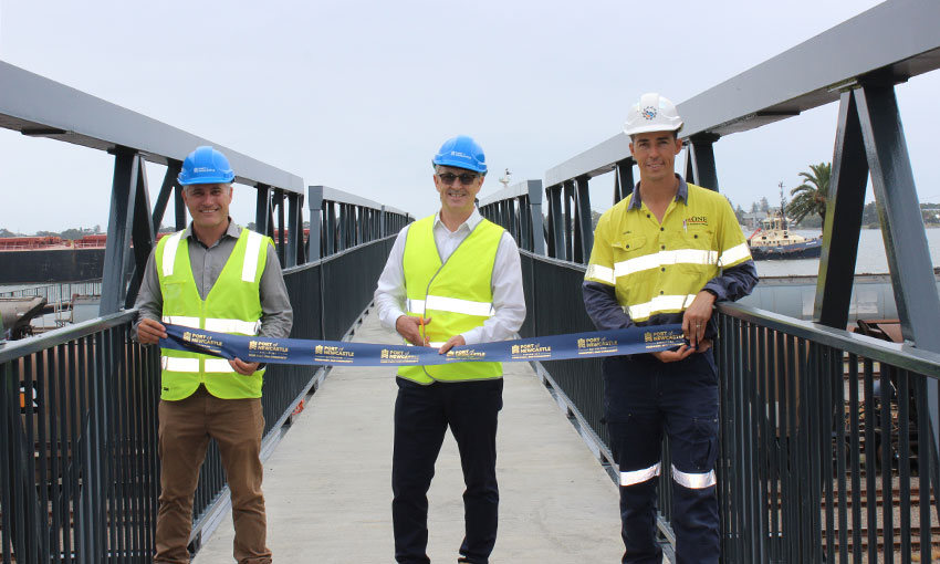 Port of Newcastle opens footbridge ahead of New Year’s celebrations