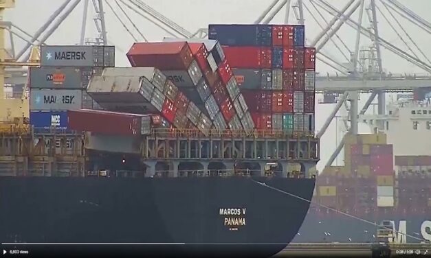 Container ship Marcos V loses empty containers