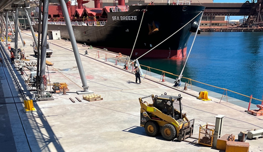 Wharf 4 upgrade in Geraldton nears completion