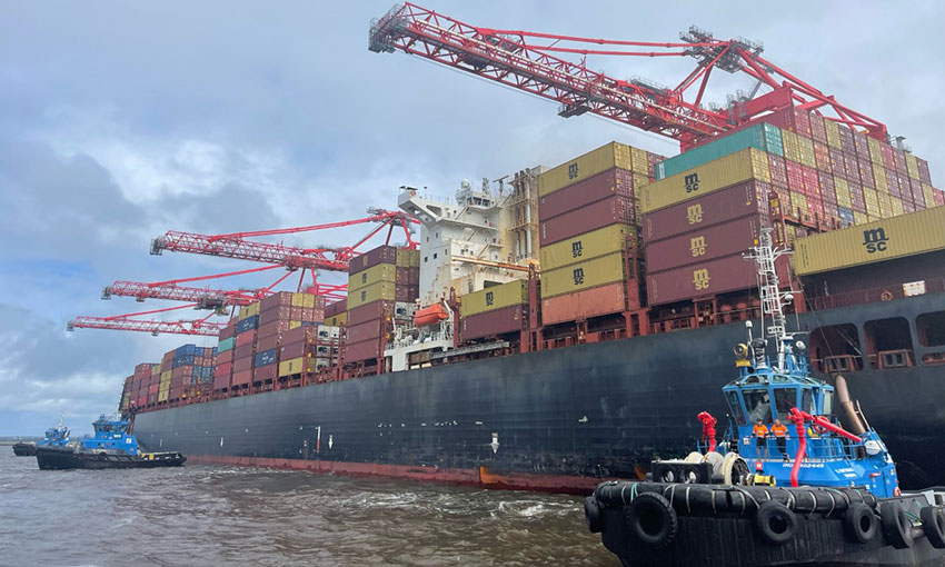 Le Havre becomes heaviest ship to berth at Botany