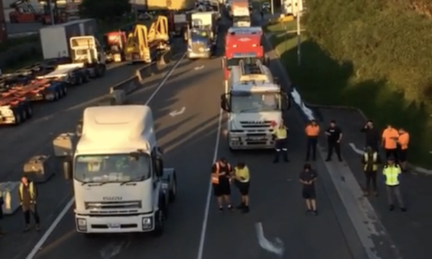 Climate demonstration blocks truck access to Port Botany (updated)