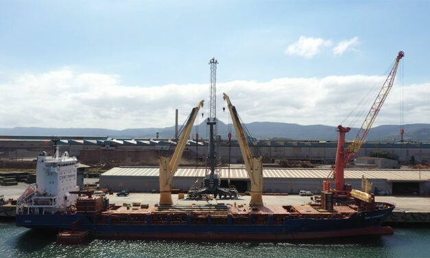 Harbour crane arrives at Port Kembla