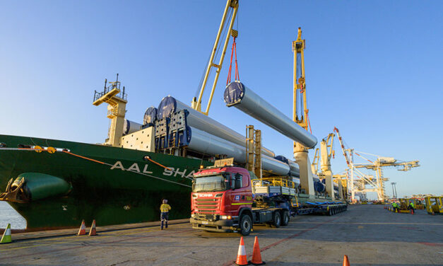 QLD wind farm shipments underway at Brisbane