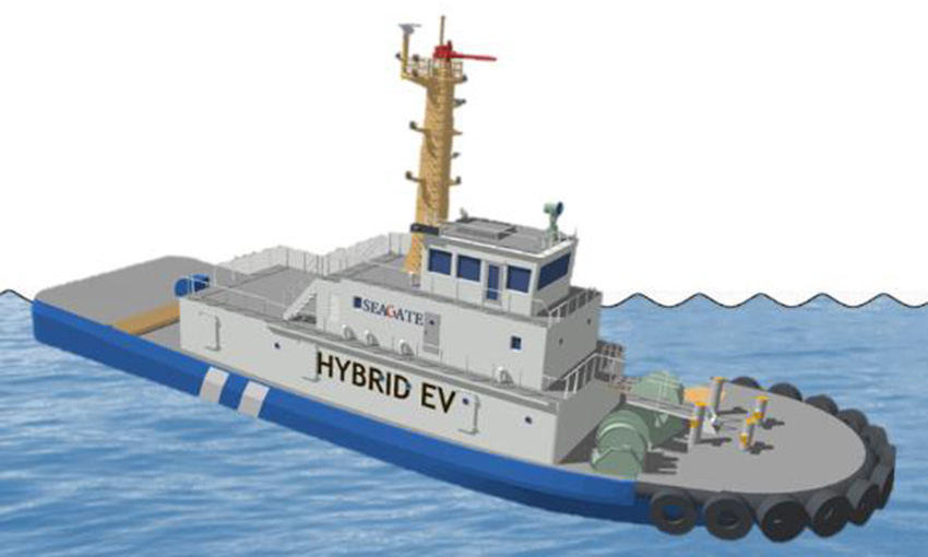 Shipping line subsidiary to build electric tug