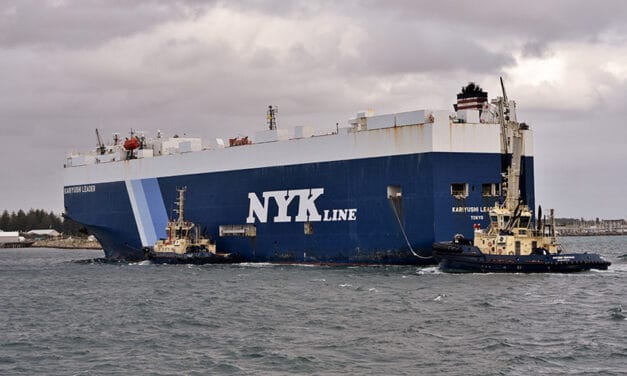 Kariyushi Leader repaired after losing steering in Bass Strait