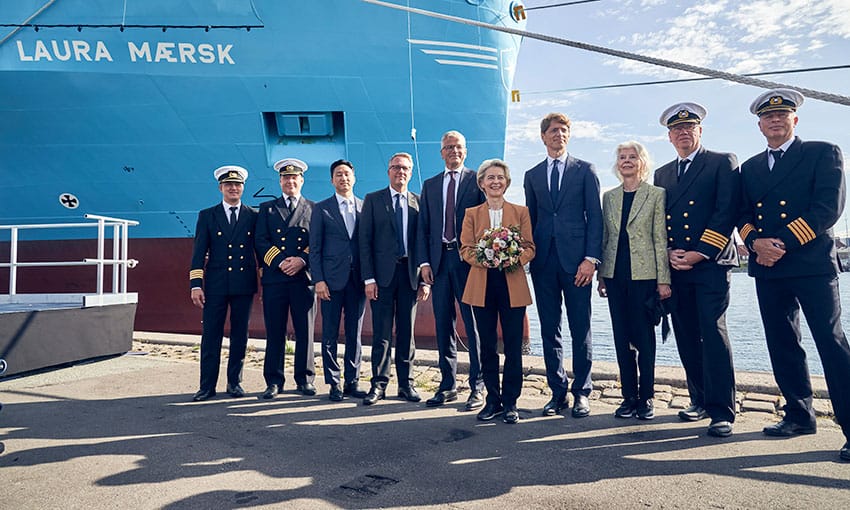 First methanol-enabled containership named Laura Maersk