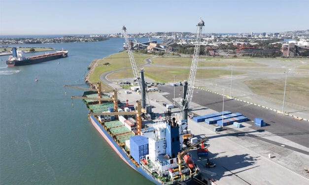 Regular container service to Newcastle begins