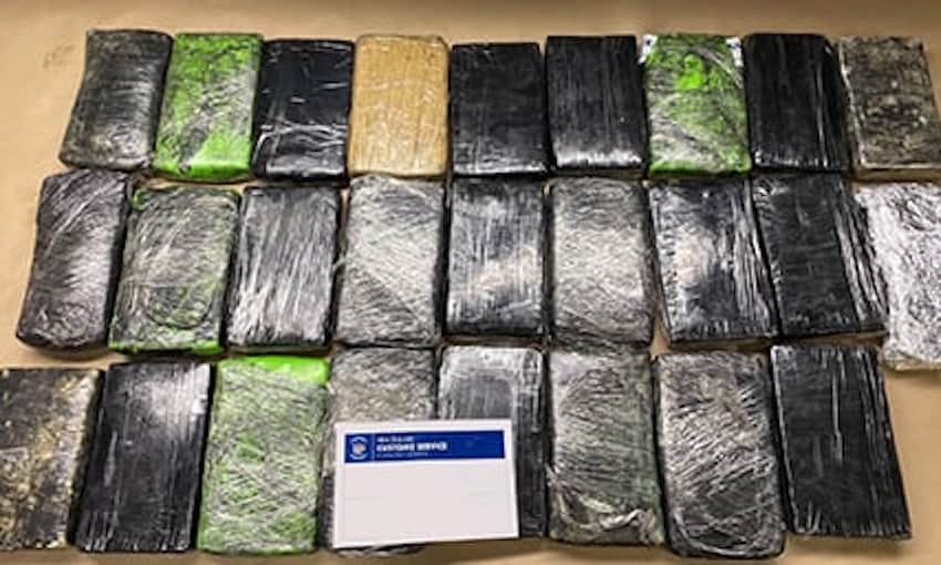 26kg of cocaine found in reefer at Tauranga