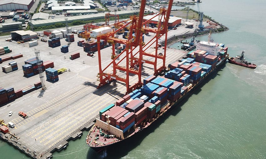 Biggest boxship in PNG calls two terminals