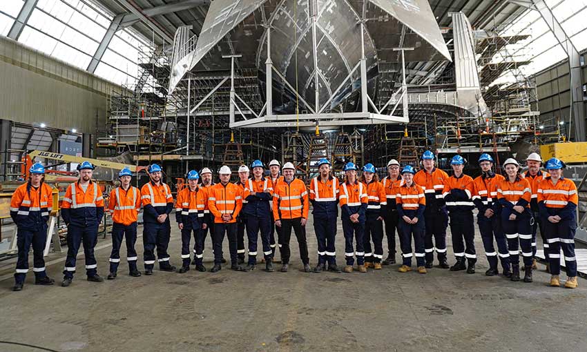 Tassie shipbuilder welcomes 15 new apprentices